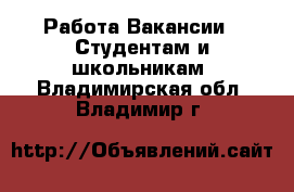 Работа Вакансии - Студентам и школьникам. Владимирская обл.,Владимир г.